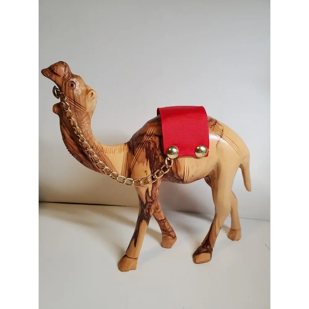 Wooden Camel Figurine - Lot of 2